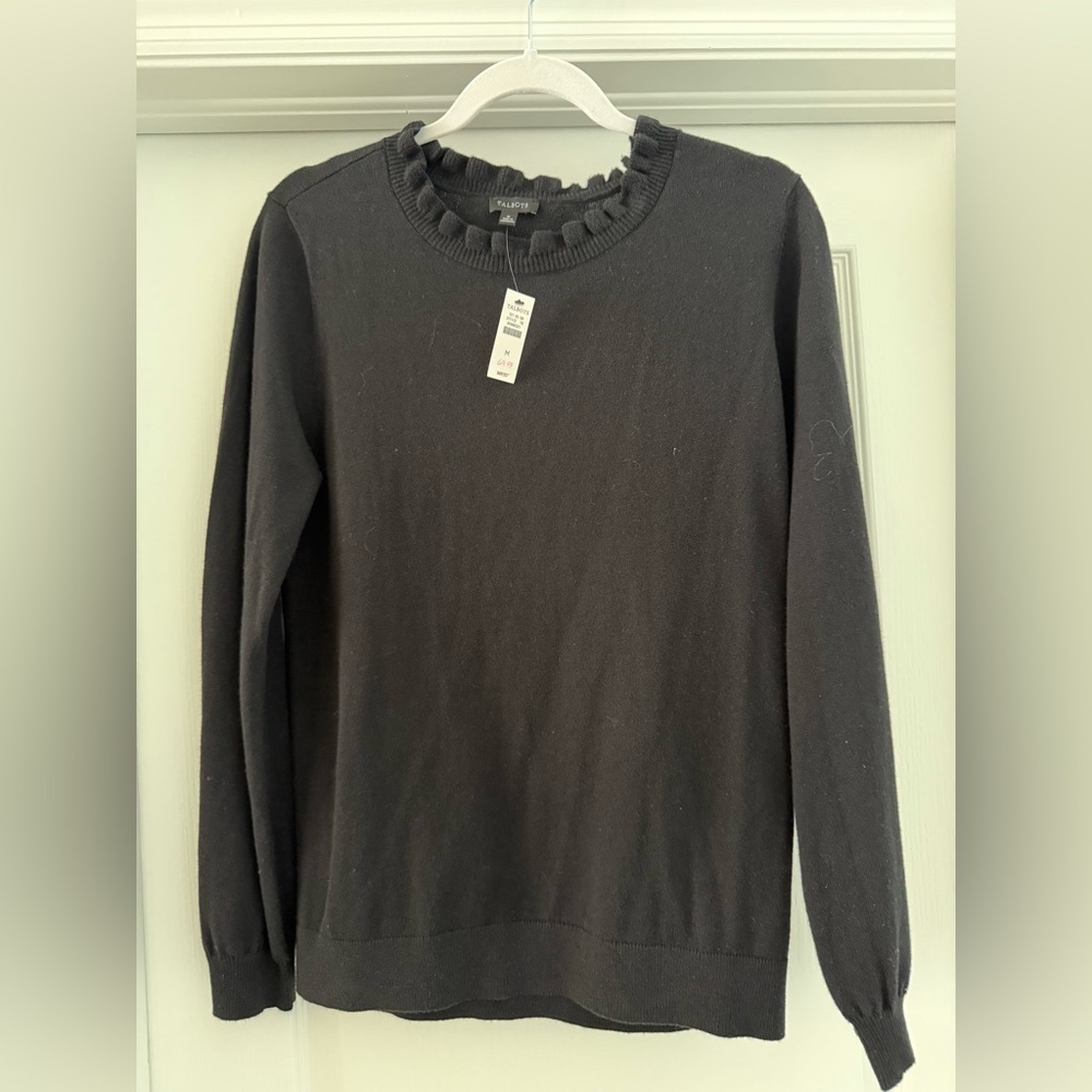 Talbots black sweater, NWT - Picture 2 of 8